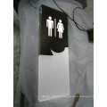 Rappel de toilette signe de porte acrylique LED